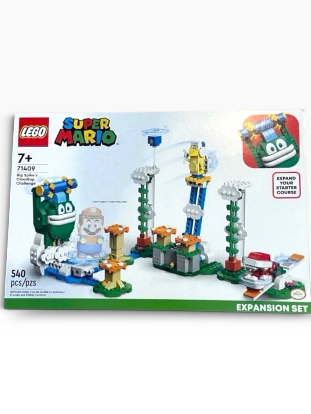 LEGO Super Mario Big Spikes Cloudtop Challenge Expansion Set 71409 540 Pcs Ages